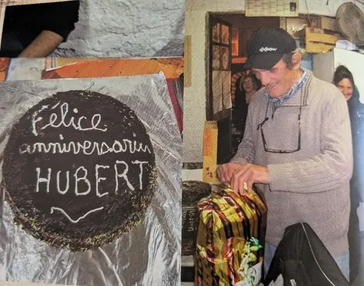 « Felice anniversariu Hubert » : le gâteau