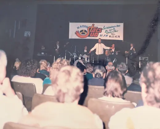 Un concert vu depuis le public