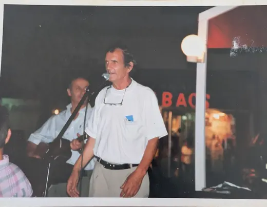 Au micro dans un bar