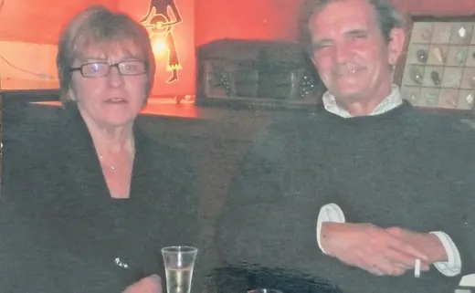Deux amis à table : Hubert Tempête à droite